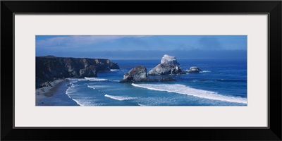 Rock formations on the beach, Sand Dollar Beach, Big Sur, California