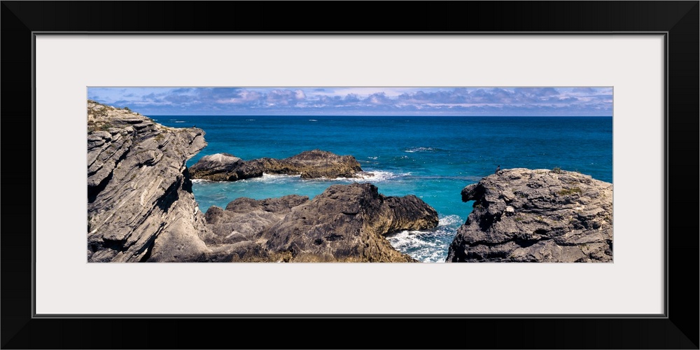 Rock formations on the coast, Bermuda