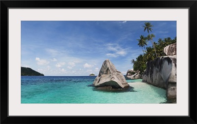 Rock formations on the coast, Pulau Dayang Beach, Malaysia