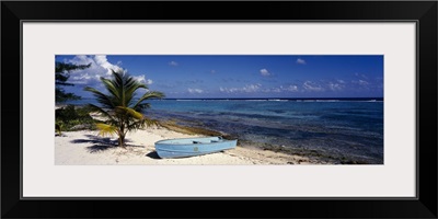 Rowboat on the beach, Grand Cayman, Cayman Islands