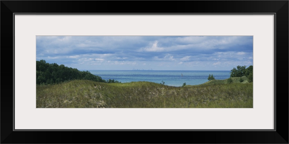 Sailboat in water, Indiana Dunes State Park, Chesterton, Indiana