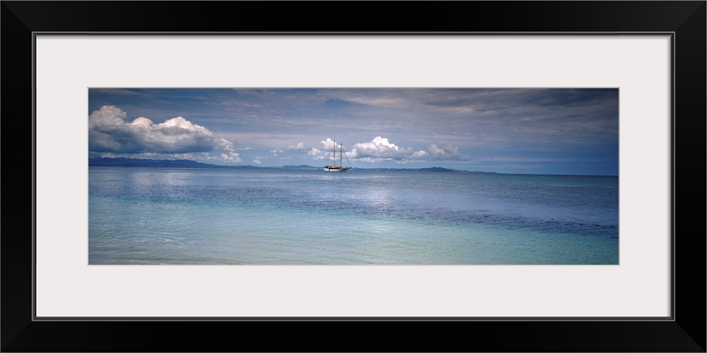 Sailing ship in an ocean, Fiji