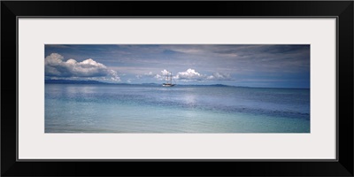 Sailing ship in an ocean, Fiji