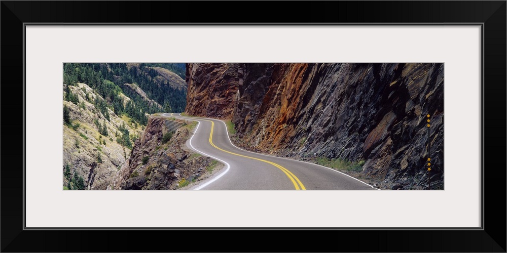 San Juan Scenic Highway on a mountain, Million Dollar Highway, Colorado