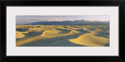 Sand dunes in a desert, Grapevine Mountains, Mesquite Flat Dunes, Death Valley National Park, California