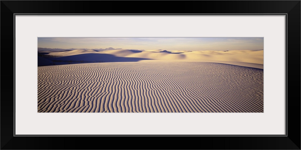 Sand dunes in the desert, White Sands National Monument, New Mexico