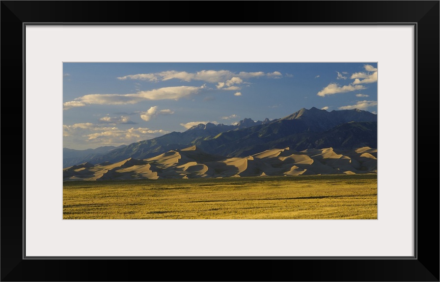 Sand dunes on a landscape, Great Sand Dunes National Monument, San Luis Valley, Colorado