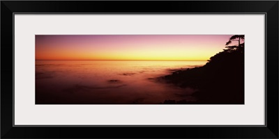 Sea at sunset, Point Lobos State Reserve, Carmel, Monterey County, California,