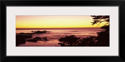 Sea at sunset, Point Lobos State Reserve, Carmel, Monterey County, California,