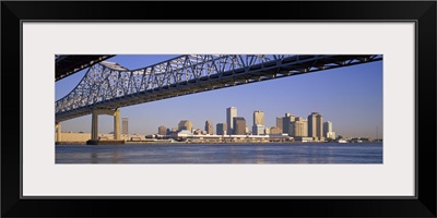 Skyline Crescent City Connection Bridge New Orleans LA