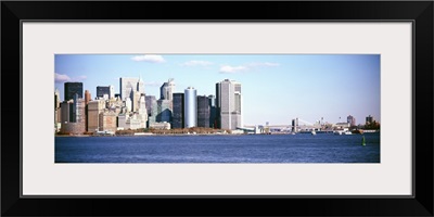 Skyscrapers at the waterfront, Lower Manhattan, Manhattan, New York City, New York State