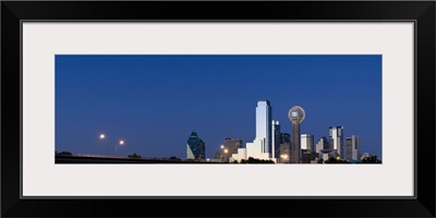 Skyscrapers in a city, Reunion Tower, Dallas, Texas,