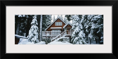 Snow Covered Chalet Lake Tahoe CA