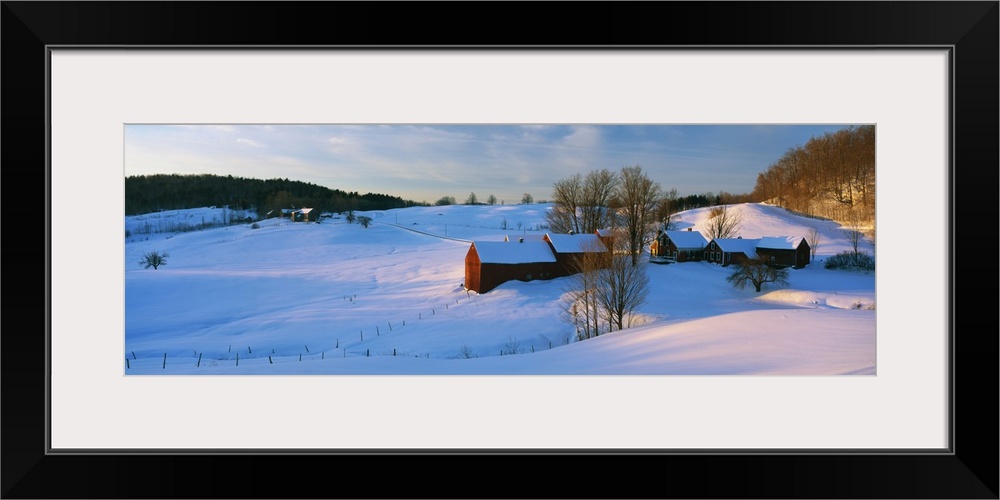 Snow-Covered Farm