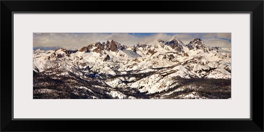 Snow covered landscape, Mammoth Lakes, Mono County, California