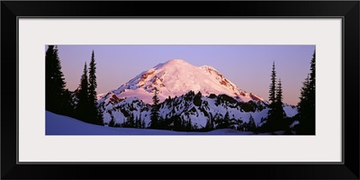 Snowcapped mountain, Mt Rainier