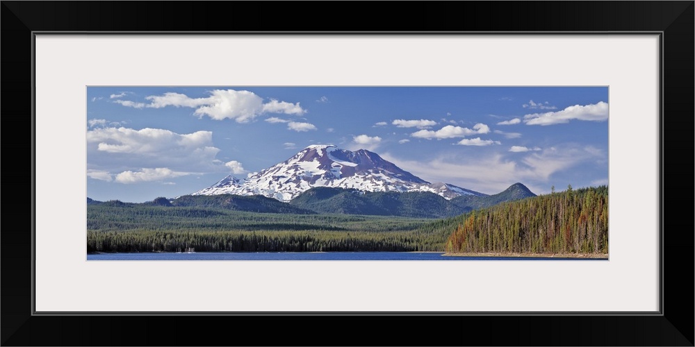 Snowcapped mountain on a landscape, South Sister, Oregon