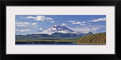 Snowcapped mountain on a landscape, South Sister, Oregon