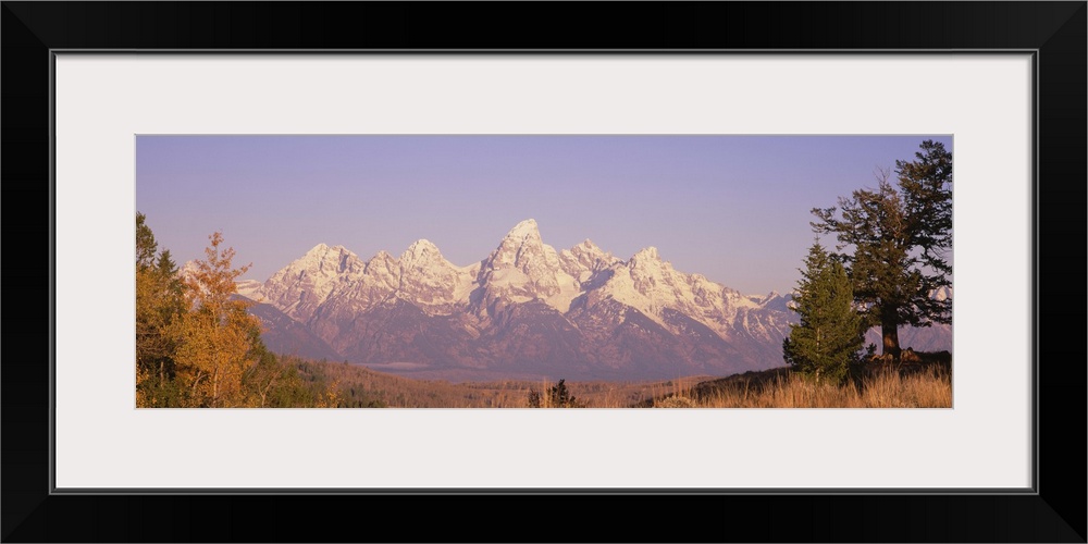 Snowcapped mountains, Grand Teton National Park, Wyoming