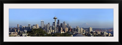 Space Needle, Mt Rainier, Seattle, King County, Washington State