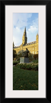 Statue of John Carroll outside Georgetown University, Georgetown, Maryland