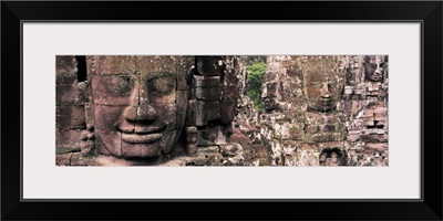 Stone Faces Bayon Angkor Siem Reap Cambodia