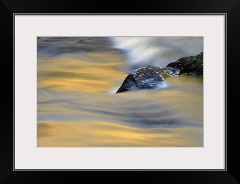 Stream rushing past rocks, close up, Delaware Water Gap National Recreation Area, Pennsylvania