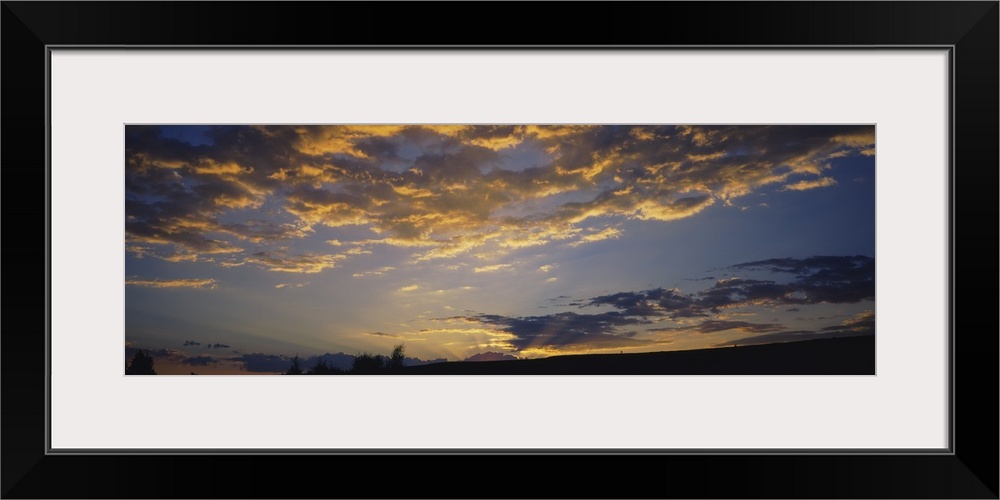 Sunrise over a landscape, Grand Teton National Park, Wyoming