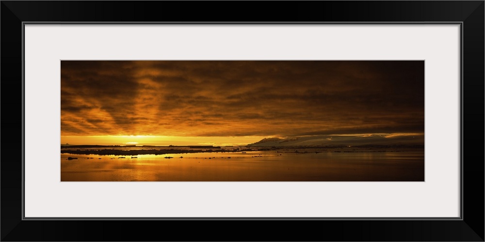 Sunrise over the sea, Antarctica