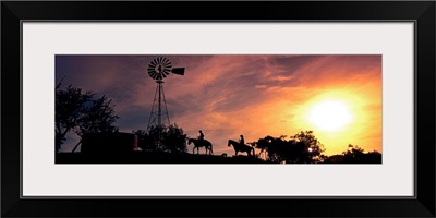 Sunset Cowboys Texas