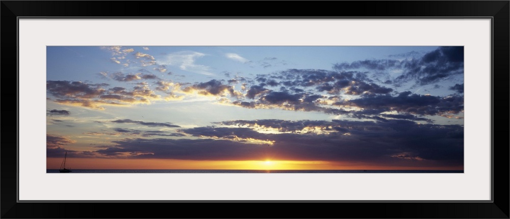 Sunset over an ocean, Gulf of Mexico, Venice, Florida