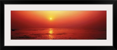 Sunset over Sea India