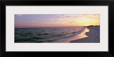 Sunset over the ocean, Gulf Of Mexico, Pensacola, Florida