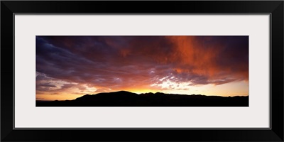 Sunset Sierra Nevada Mountains CA