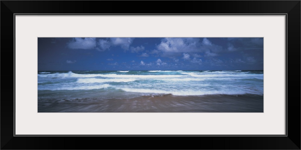 Surf on the beach, Barbados, West Indies