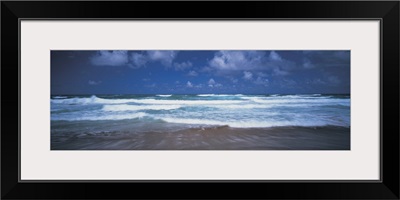 Surf on the beach, Barbados, West Indies