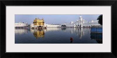 Temple at the waterfront, Golden Temple, Amritsar, Punjab, India