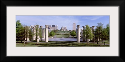 Tennessee, Nashville, Bicentennial Park, 95 Bell Carillons, Panoramic view of a park