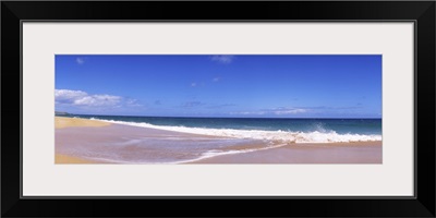 Tide on the beach, Papohaku Beach, Pacific Ocean, Molokai, Hawaii