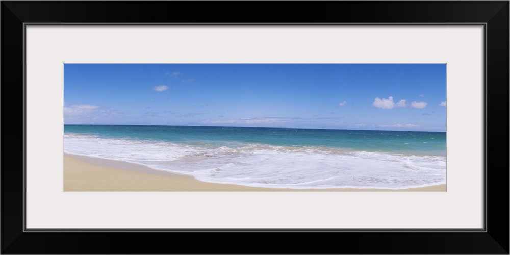 Tide on the beach, Papohaku Beach, Pacific Ocean, Molokai, Hawaii