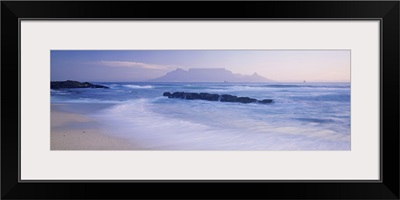 Tide on the beach, Table Mountain, South Africa