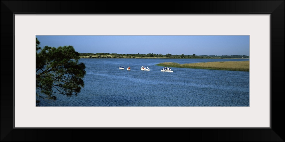 Tourists kayaking in the sea, Kiawah Island, Charleston County, South Carolina