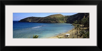 Tourists on the beach, Maui, Maui County, Hawaii