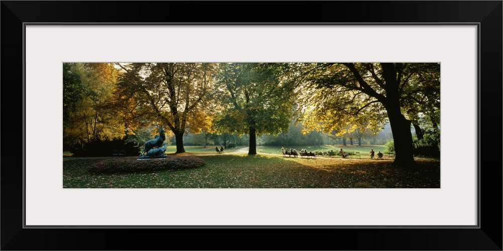 Trees in a formal garden, Le Jardin du Luxembourg, Paris, France