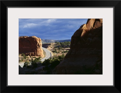 View Of Highway 191 From Wilson Arch