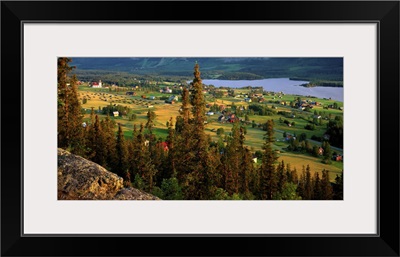 View over Farmland in Valley Kloevsjoe Sweden