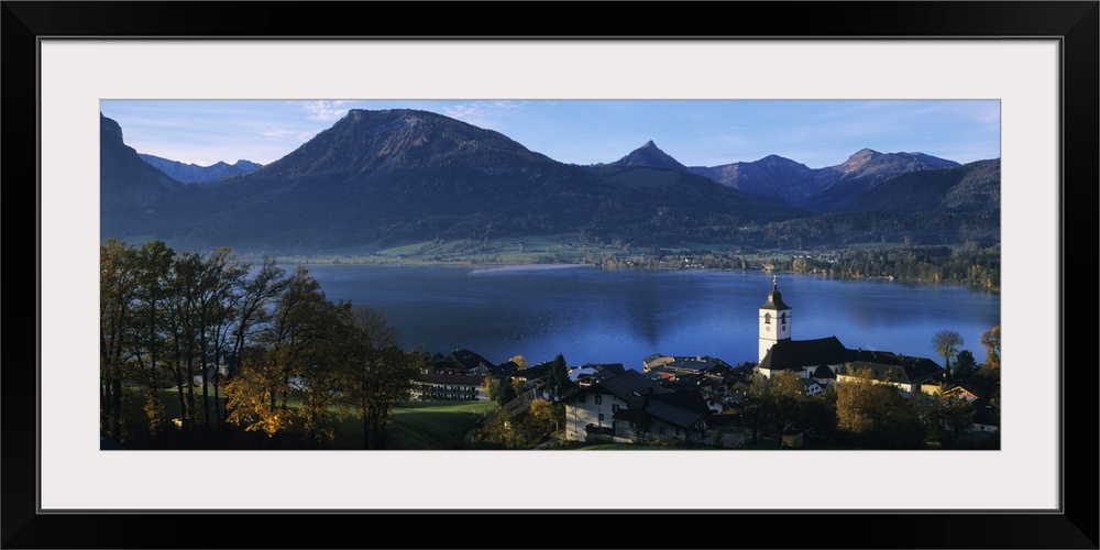 Village at the lakeside, Wolfgangsee, Salzkammergut, Austria