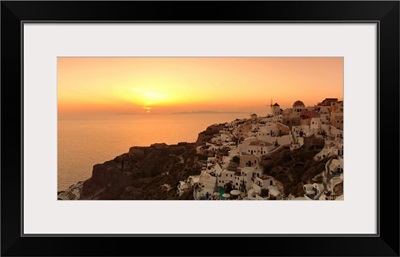 Village on a cliff, Oia, Santorini, Cyclades Islands, Greece
