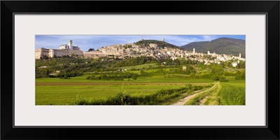 Village on a hill Assisi Perugia Province Umbria Italy