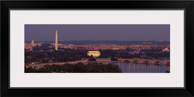 Washington DC, aerial, night